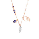 Swarovski Duo Wing Rose Gold Plated Necklace 施華洛世奇鍍玫瑰金女士項鏈 - toppridehk 品薈