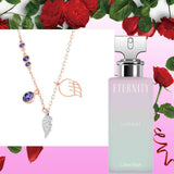 Swarovski Duo Wing Rose Gold Plated Necklace 施華洛世奇鍍玫瑰金女士項鏈 - toppridehk 品薈