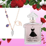 Swarovski Duo Wing Rose Gold Plated Necklace 施華洛世奇鍍玫瑰金女士項鏈 - toppridehk 品薈