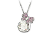 Swarovski Pink Butterfly Crystal Necklace
