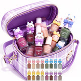 Chiikawa Pouch & Nail Set  -Momonga 吉伊卡哇化妝袋指甲油套裝 飛鼠 (Purple)