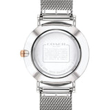 Coach Ladies Perry Analog Silver Watch 蔻馳銀色經典馬車米蘭帶女錶