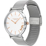 Coach Ladies Perry Analog Silver Watch 蔻馳銀色經典馬車米蘭帶女錶