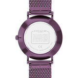 Coach Ladies Perry Purple Watch 蔻馳紫色經典時尚米蘭帶女錶