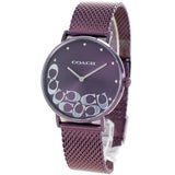 Coach Ladies Perry Purple Watch 蔻馳紫色經典時尚米蘭帶女錶