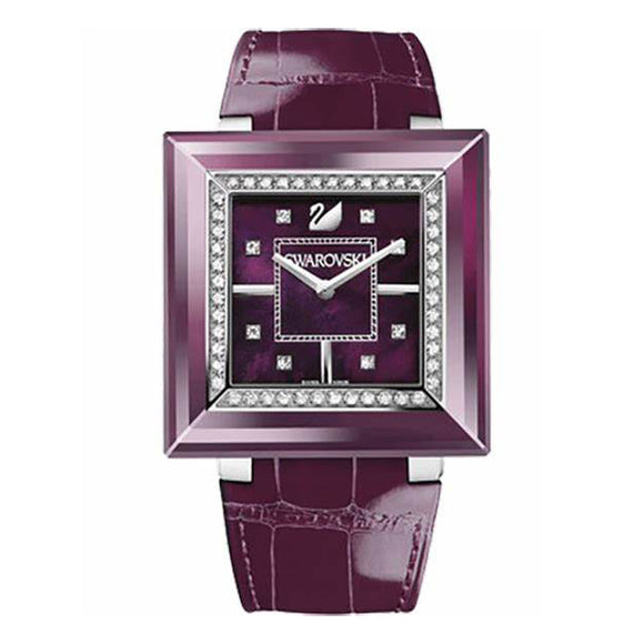 Swarovski 1.18ct Diamonds Limited Edition ROCK N LIGHT Purple Prune Swiss Watch 1066307 施華洛世奇1.18卡鑽石限量版紫瑞士錶