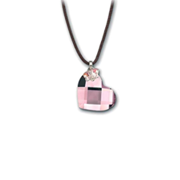 Swarovski Pink Heart & Butterfly Mini Pendant