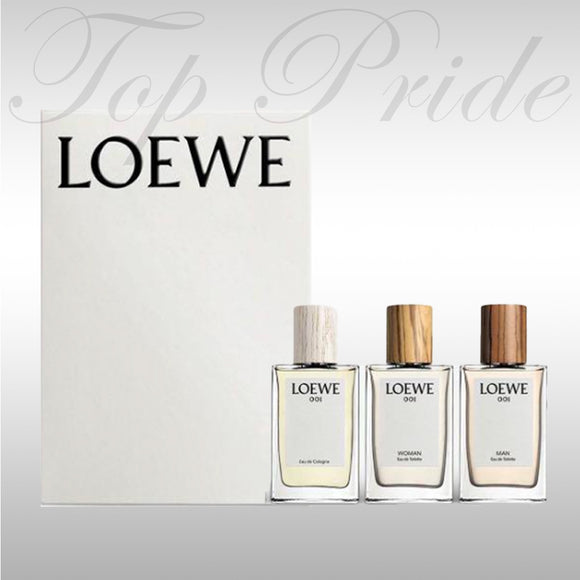 Loewe 001 Set: Man EDT + Woman EDT + EDC 羅意威 - 001 事後清晨淡香水套裝:  3 x 30ml